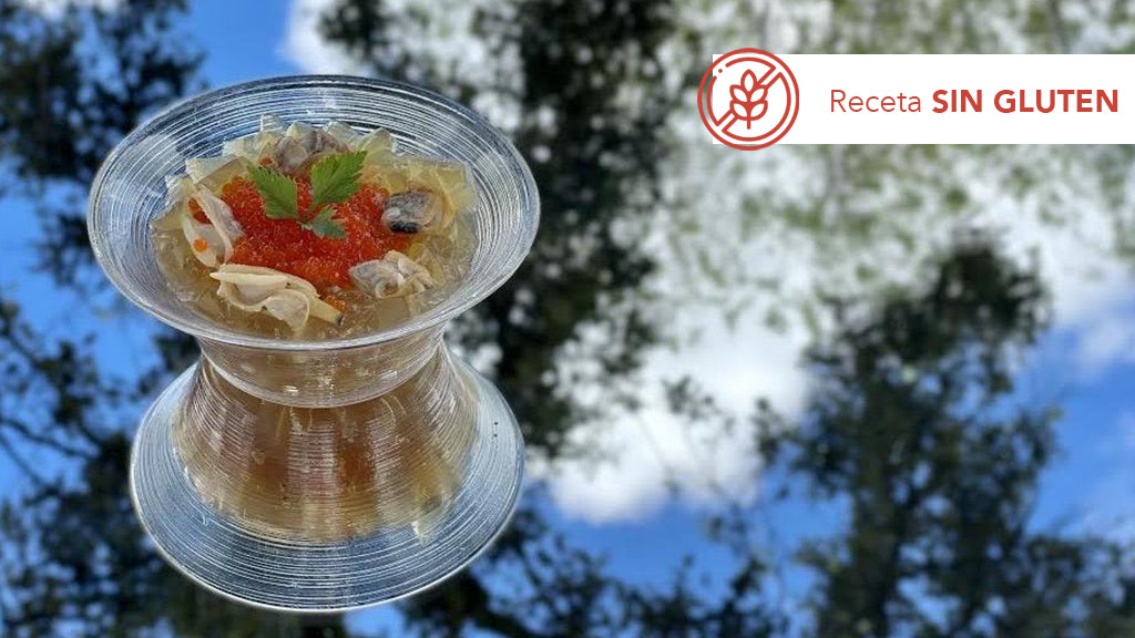 Consomé Gelé  Mar y Montaña