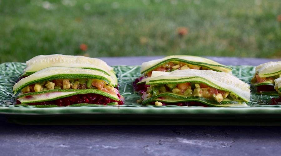 Lasaña Fría de Calabacín y Atún