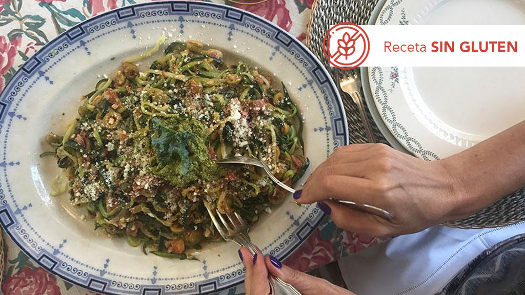 Espagueti de Calabacín a l'arrabbiata