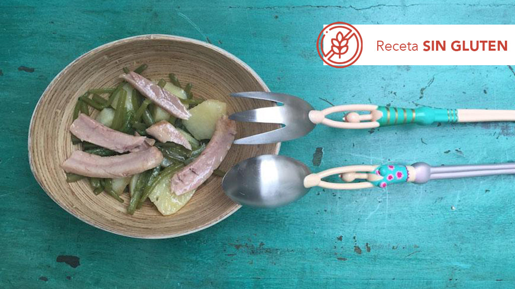 Ensalada templada de borrajas