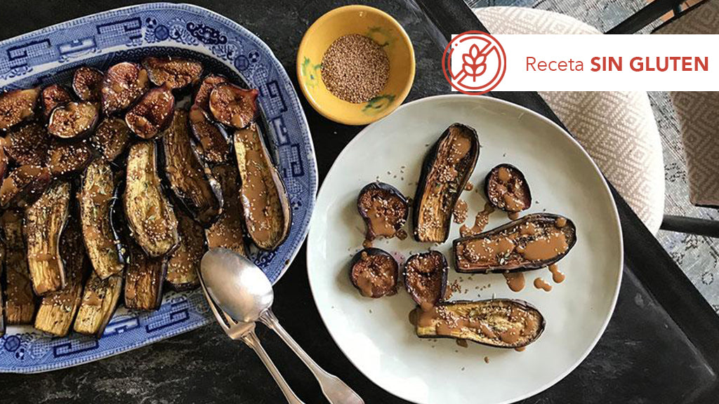 Berenjenas asadas con higos