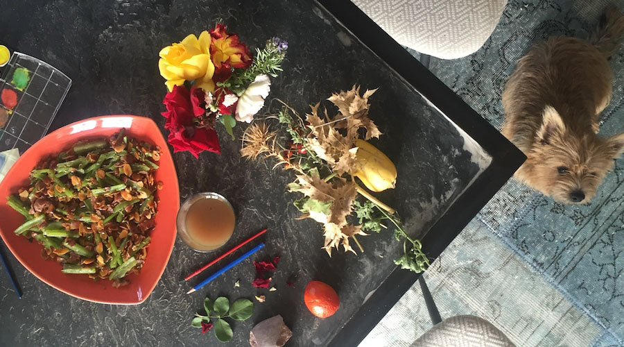 Borrajas anisadas con jamón