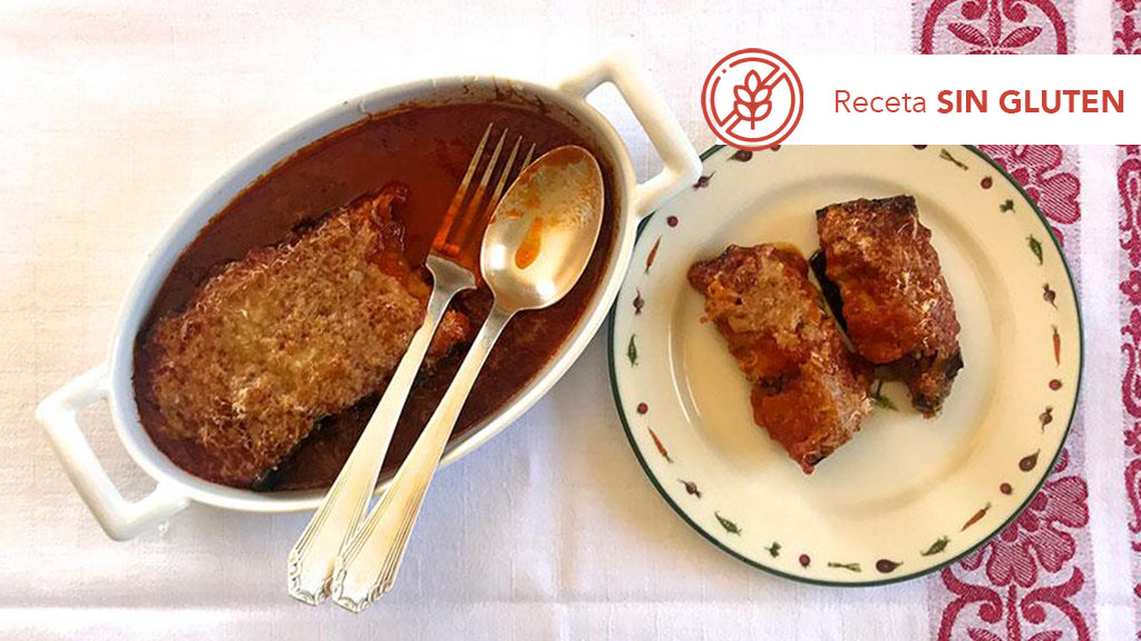 Rollitos de berenjenas con carne