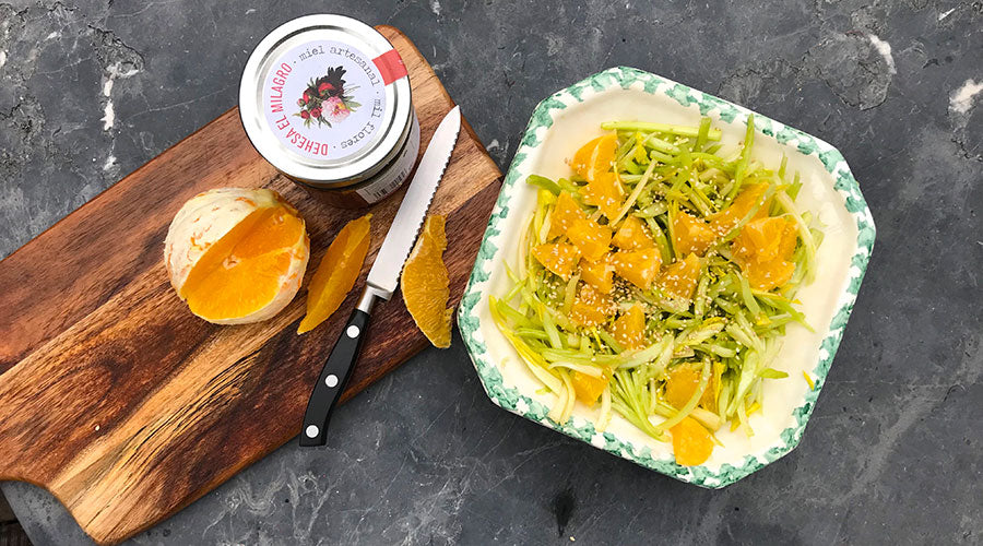 Ensalada de achicoria con naranja