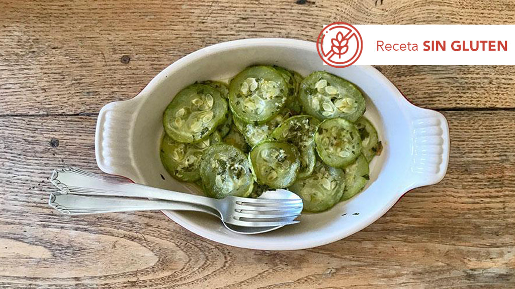 Calabacín al ajillo