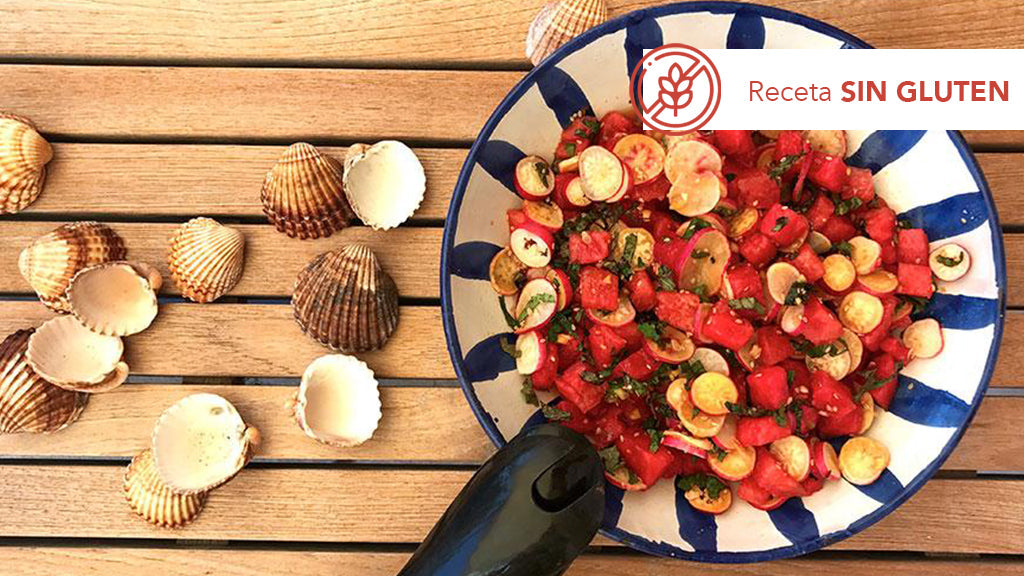 Ensalada asiática de sandía