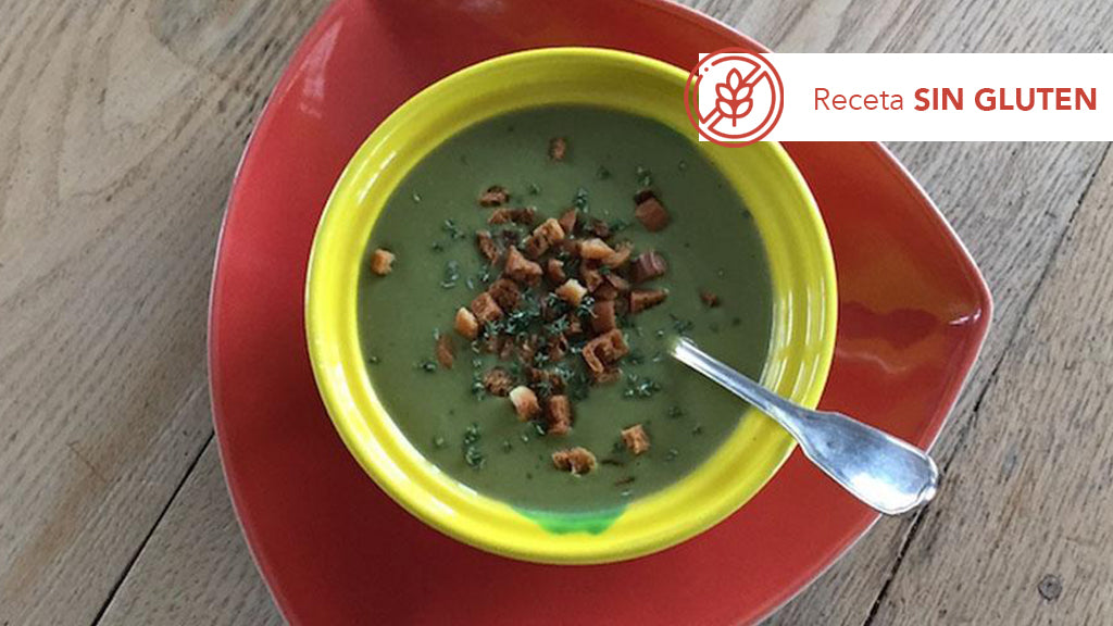 Crema de brócoli al limón y parmesano