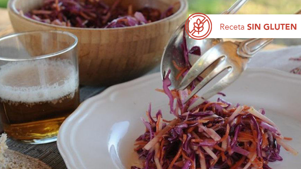 Ensalada de lombarda y zanahoria