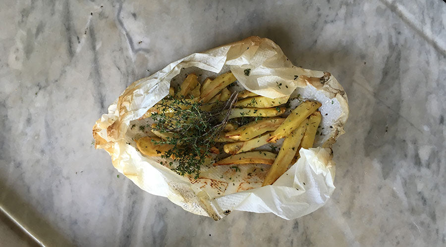 Chirivías en papillote