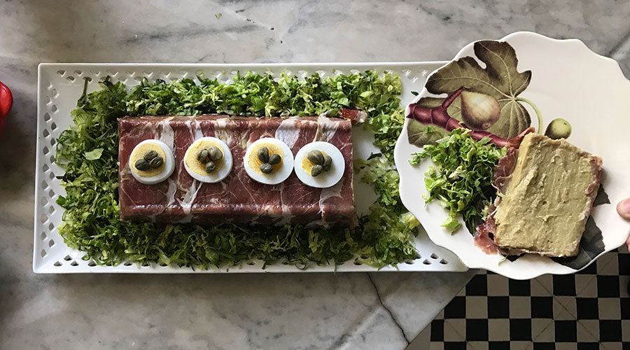 Pastel de guisantes y jamón