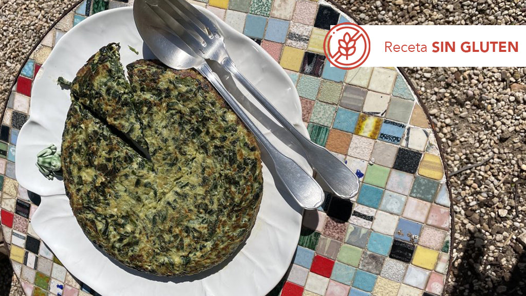 Tortilla de Espinacas con Cebolla