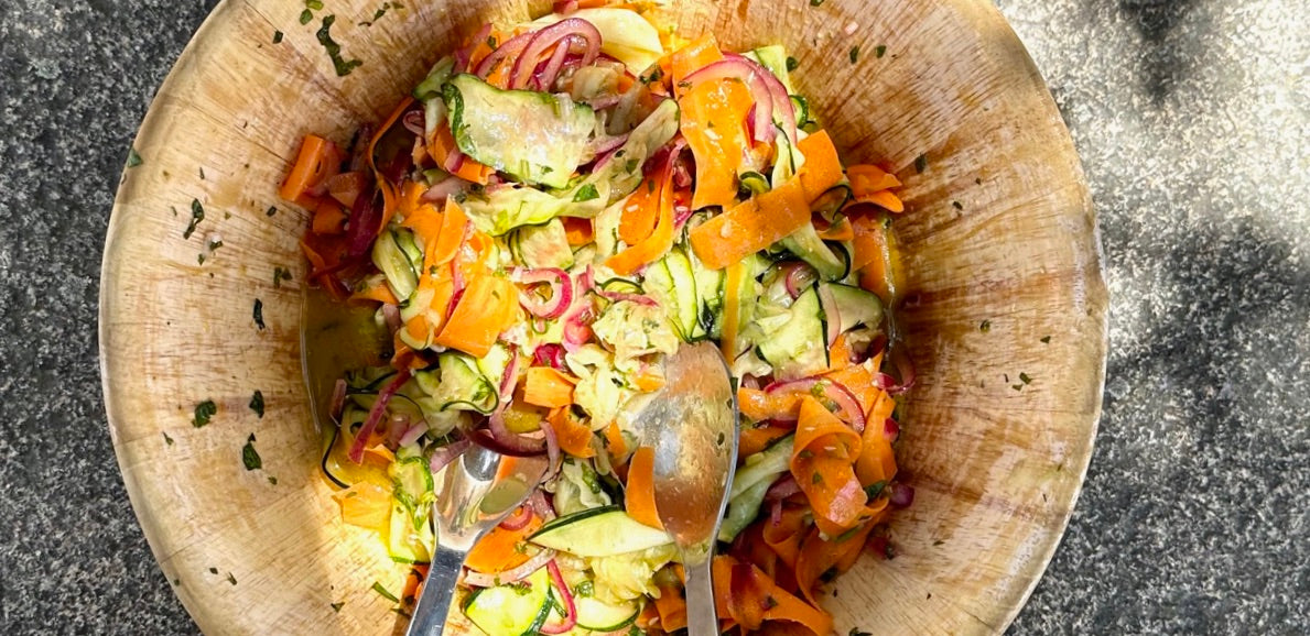 Ensalada de calabacín y zanahoria