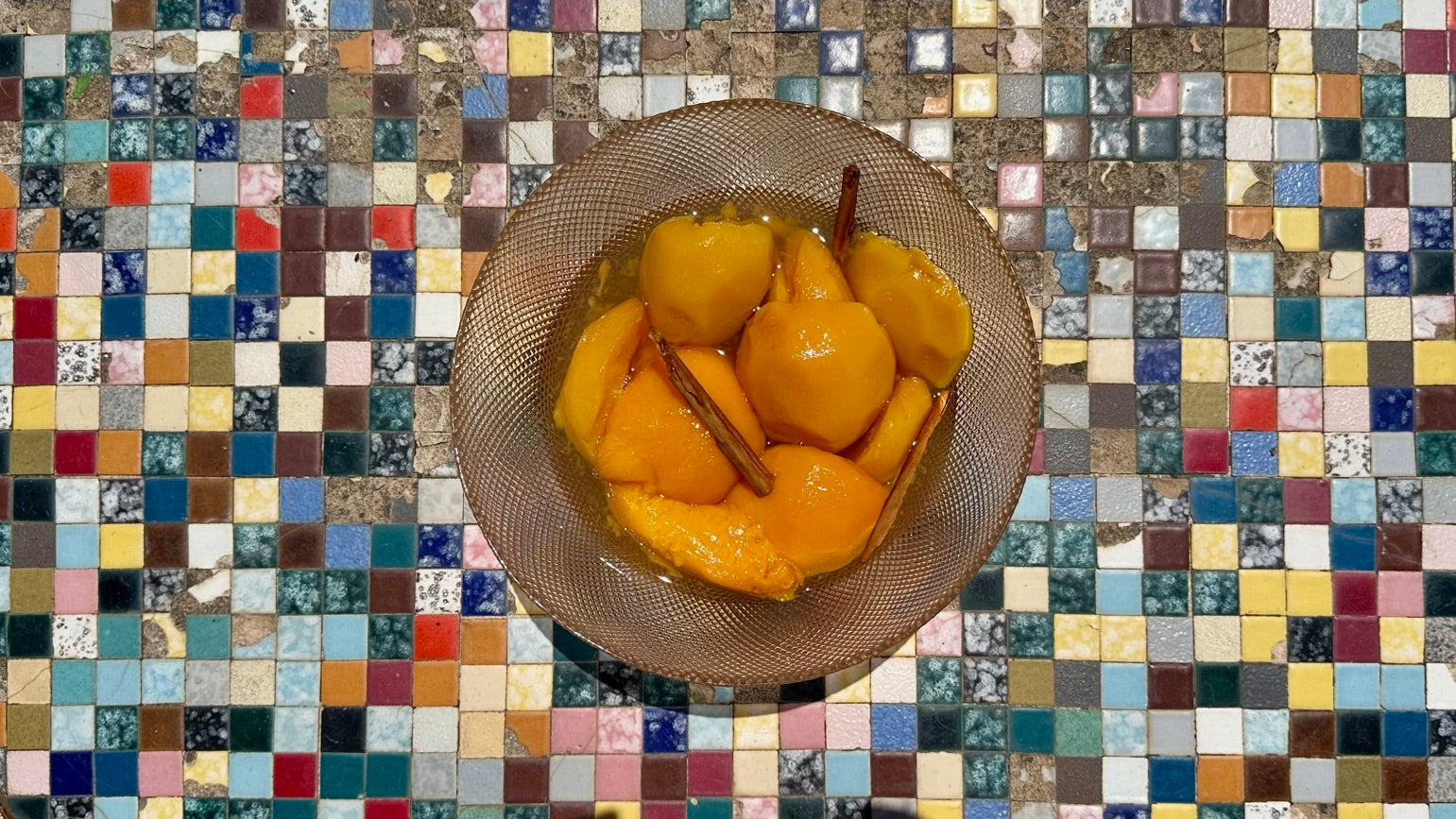 Melocotón en almíbar casero