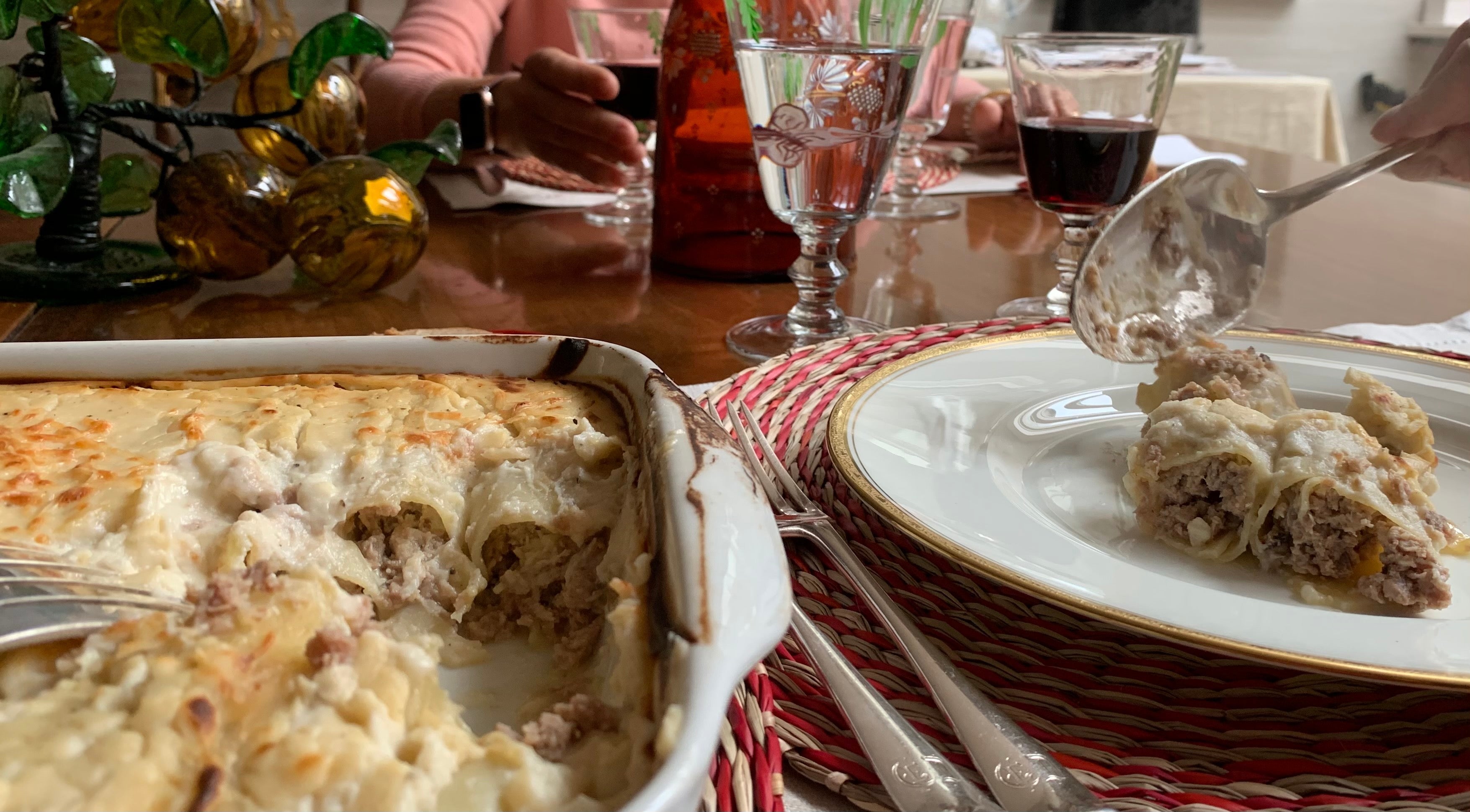 receta de aprovechamiento: canelones de capón