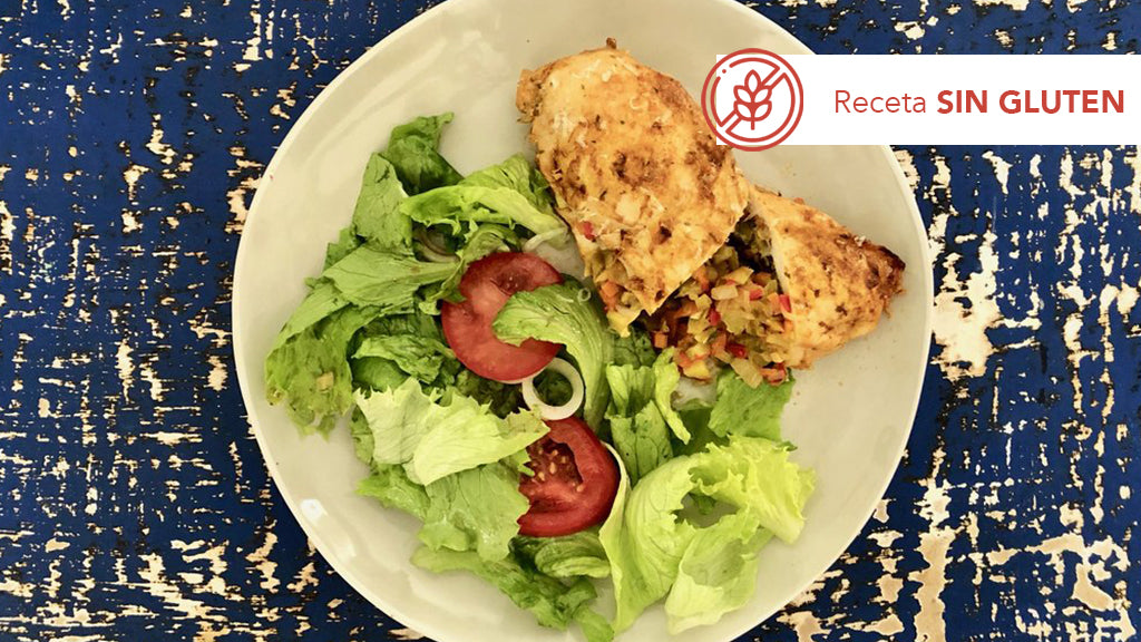 Pechugas de Pollo  rellenas de verduras