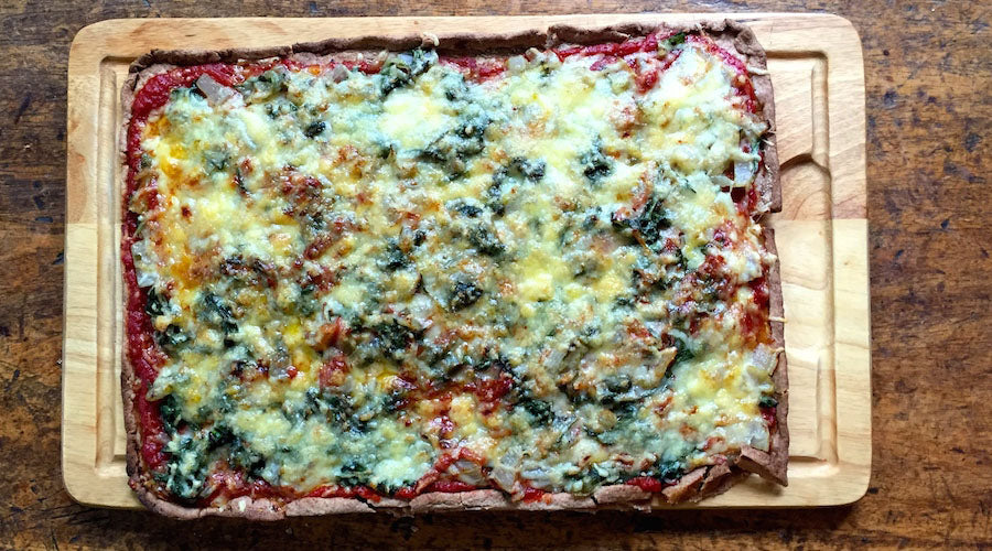 Pizza de acelgas