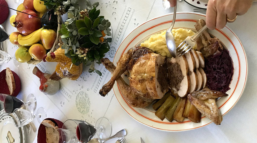 Pollo ecológico relleno