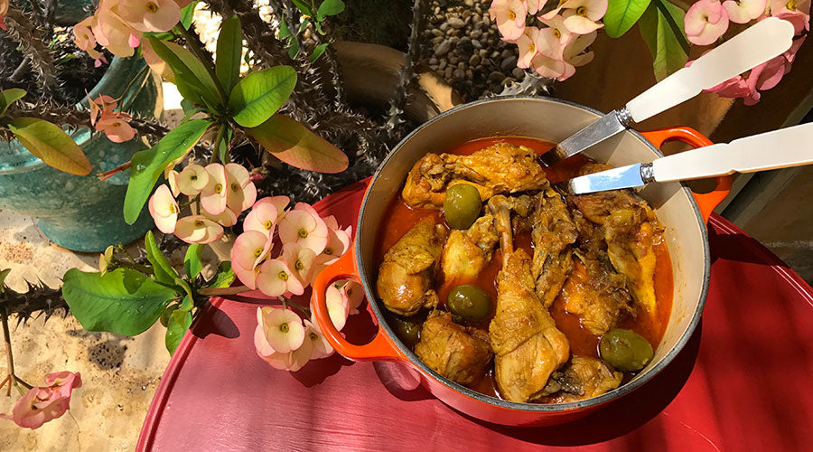 Pollo marroquí con especias