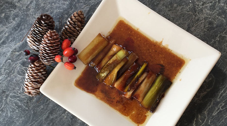 Puerros Caramelizados a la Francesa