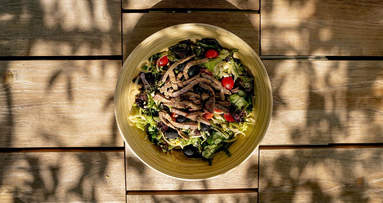 Ensalada campera de filete de añojo