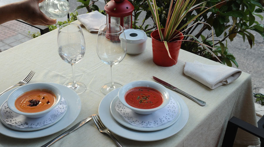 Dos Gazpachos muy originales /Restaurante El Comité (Madrid)