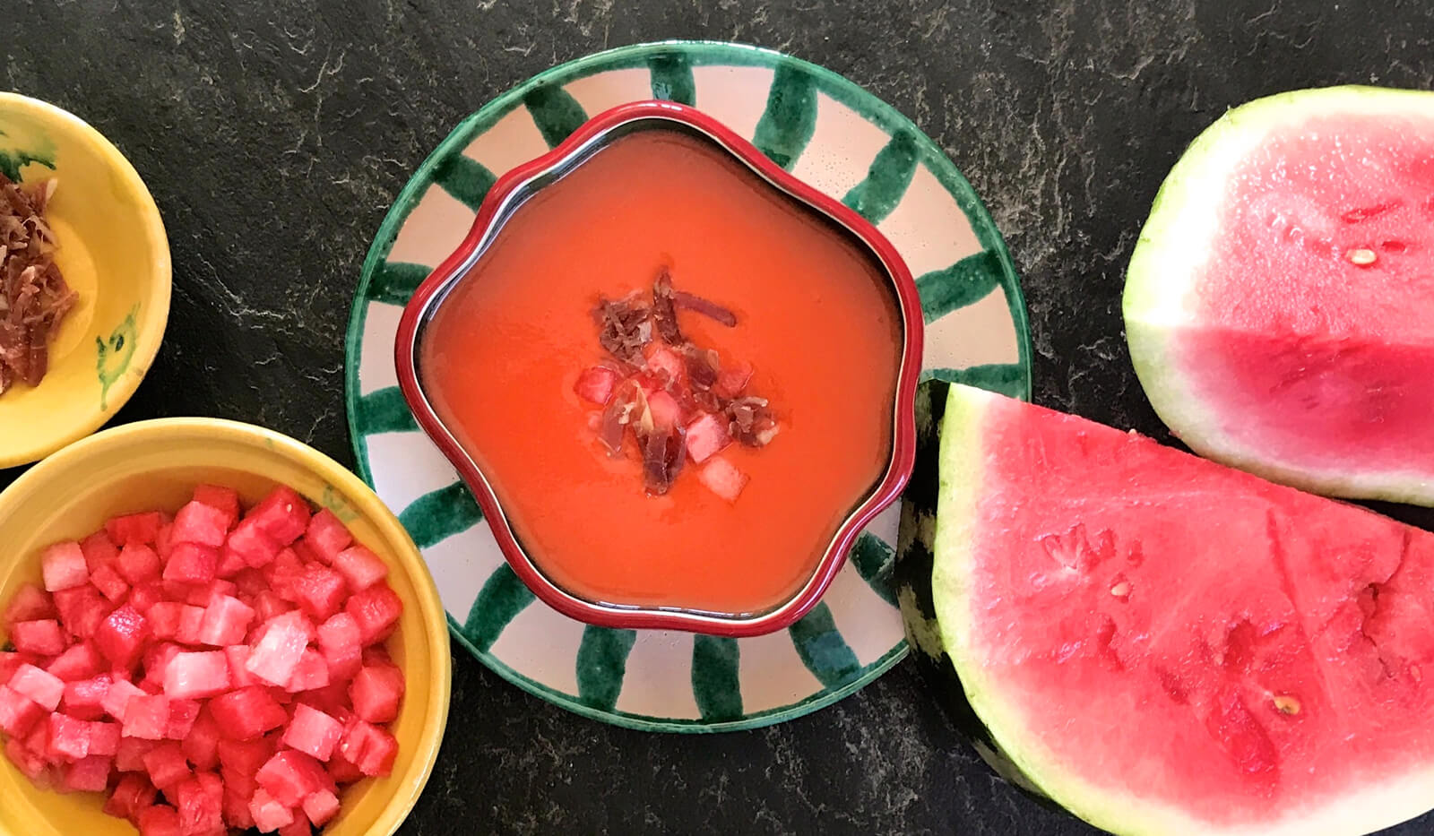 Receta de gazpacho de sandía con Thermomix
